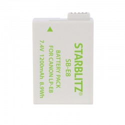 Rechargeable Lithium-ion Battery to replace Canon LP-E8 1140mAh