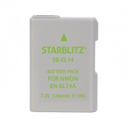 Rechargeable Lithium-ion Battery to replace Nikon EN-EL14+ 7.4v 1050mAh