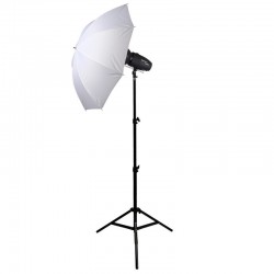 Parapluie blanc translucide diffuseur lumière 90cm SUMB90W