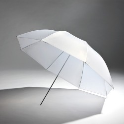 Parapluie blanc translucide diffuseur lumière 90cm SUMB90W