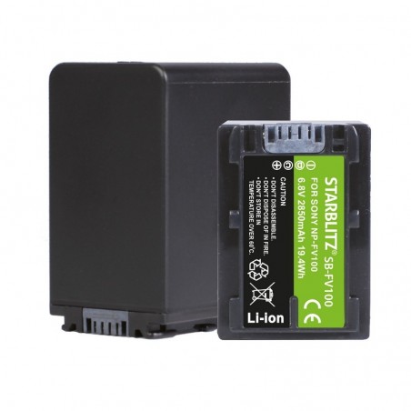 Bateria recargable de litio-ion equivalente Sony NP-FV100 6.8v 3900 mAh