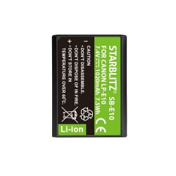 Rechargeable Lithium-ion Battery to replace Canon LP-E10