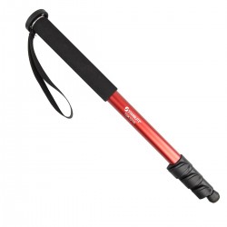 4-sections aluminium black monopod